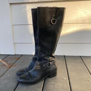 Vintage y2k leather knee-high boots